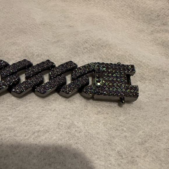 Invicta Element Drip Purple Rain Men's Cuban Link Bracelet